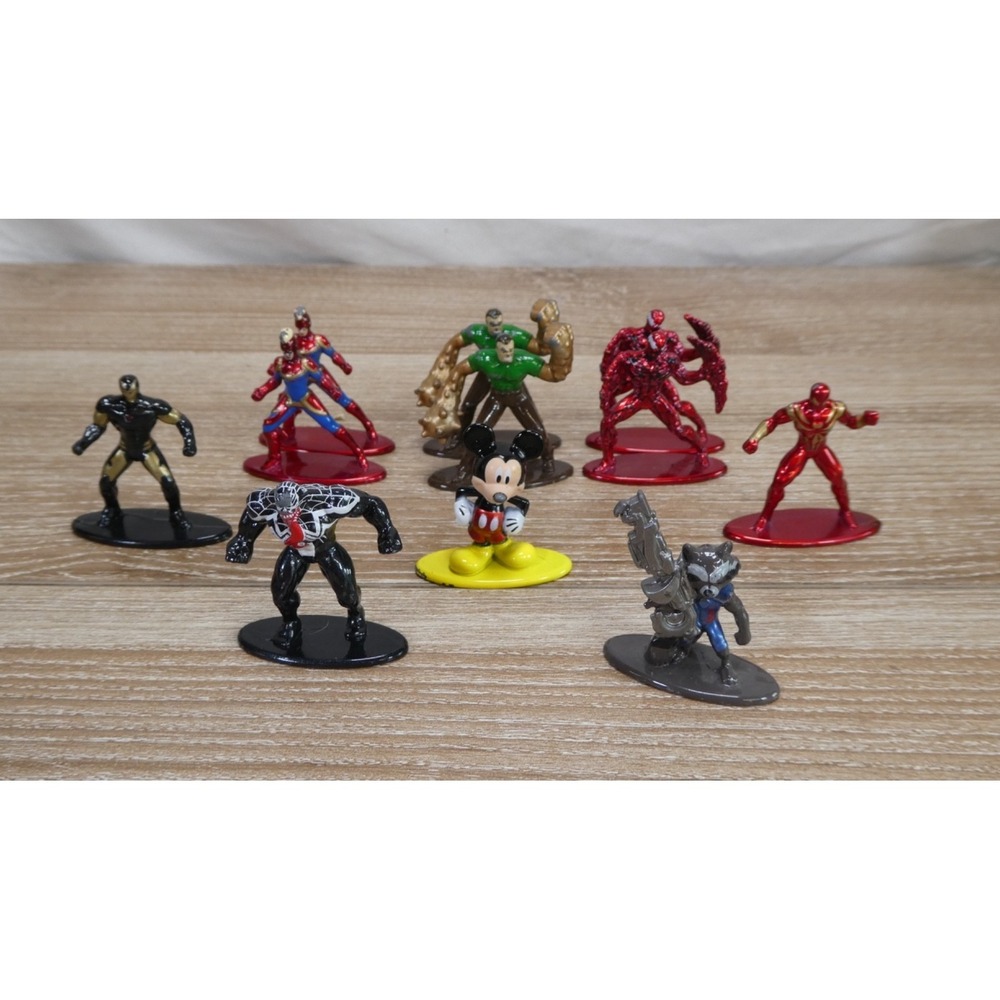 Marvel Figurines Collectable and Mickey Mouse Mix Lot of 11